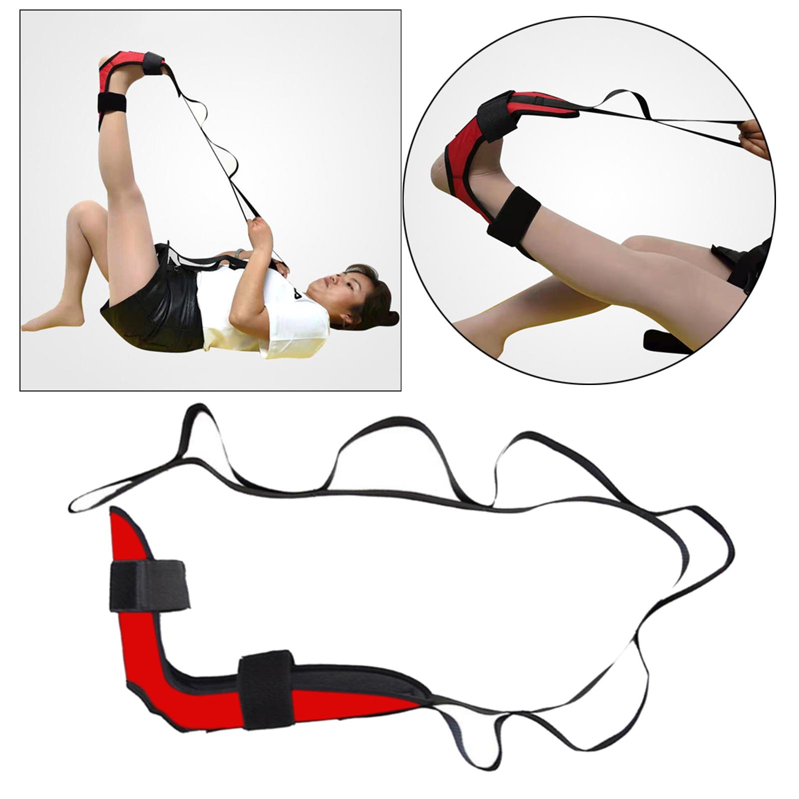 Yoga Stretch Strap, Calf Pull Belt for Plantar Fasciitis Relief Ankle Stretcher Hamstring Stretching Strap Tendonitis Stretcher for Physical Therapy