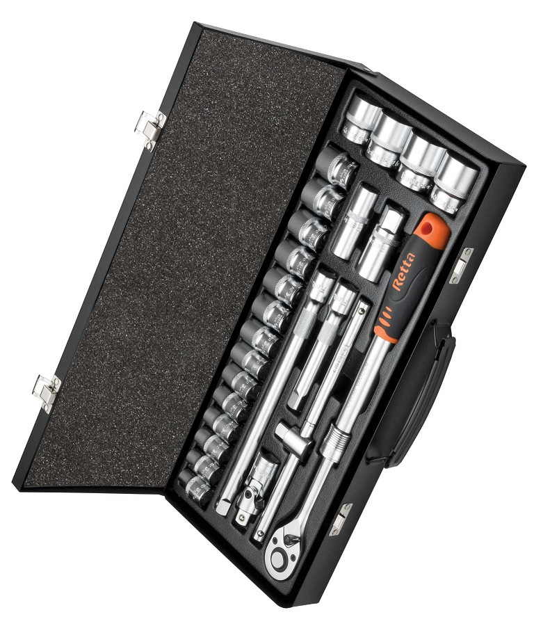 Bộ cần lực - đầu nối 25 chi tiết - 1/2 inch Retta RLT2501