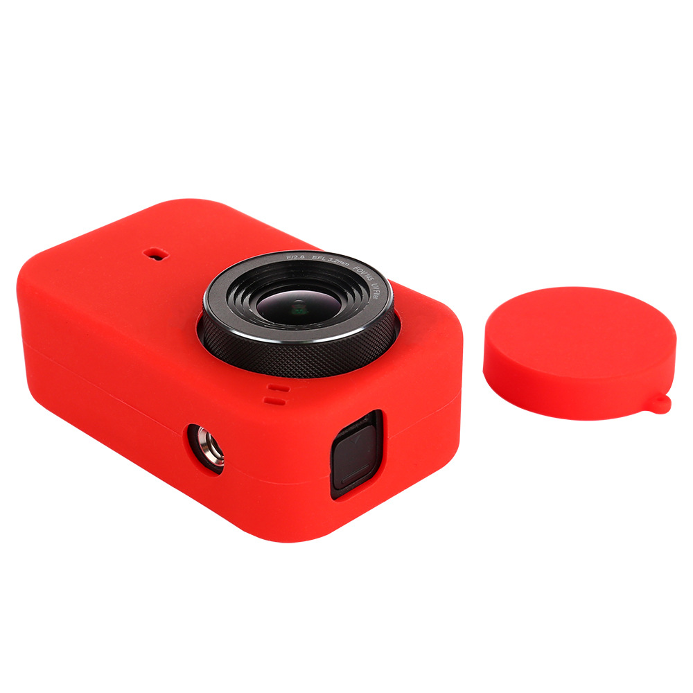 Vỏ silicon kèm nắp che cho Xiaomi Mijia ActionCam 4K