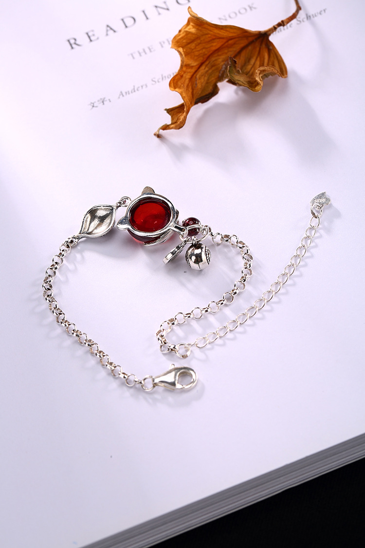 Lắc tay hồ ly đá thạch lựu