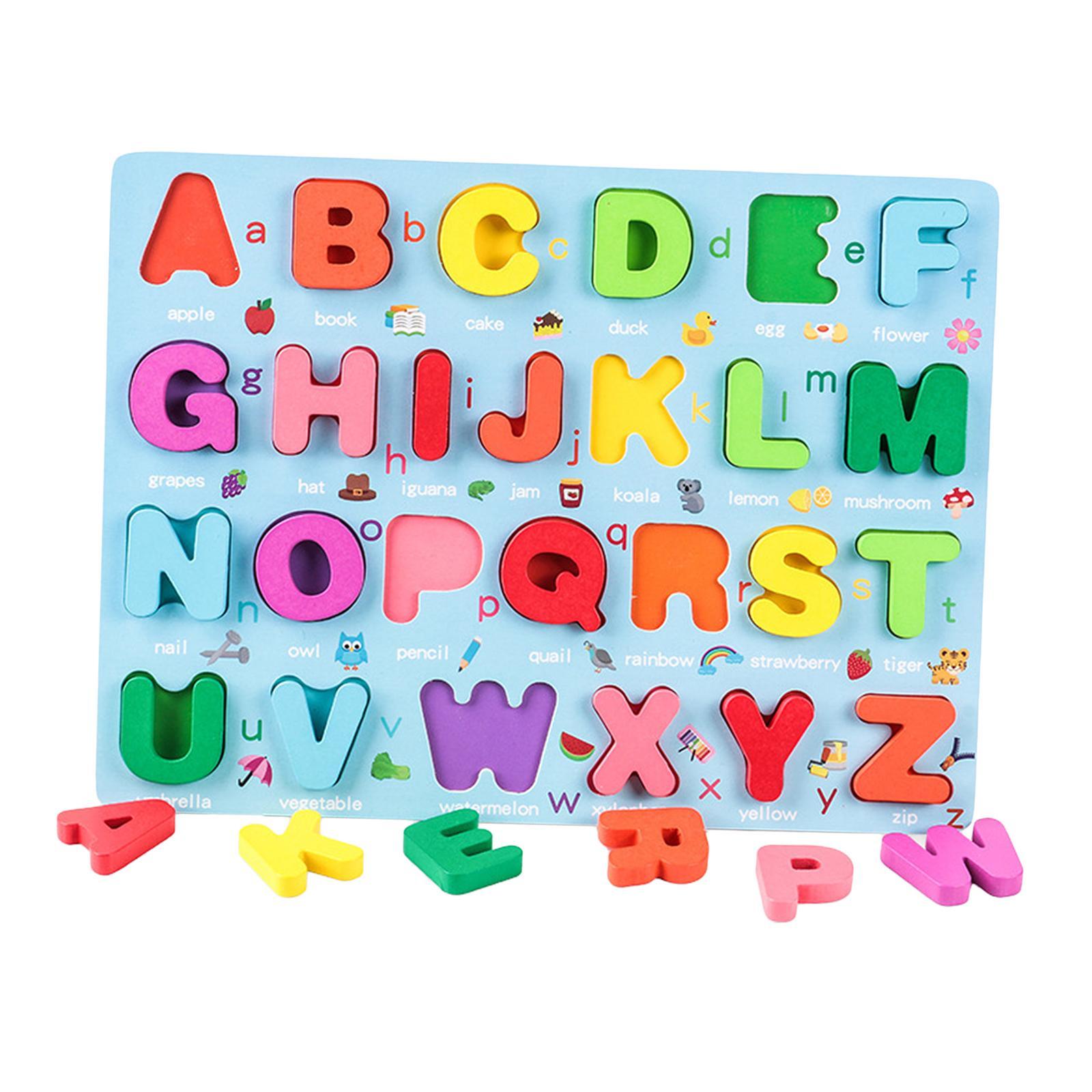 Digital Letter Puzzle Matching Board Early Educational Toy for Age 3 4 5