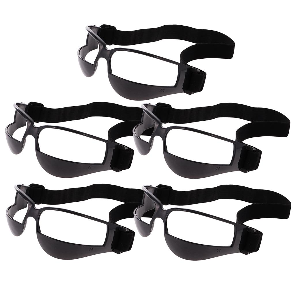 15pcs Sports Basketball Dribble Specs Glasses Training Aid Supplies Black