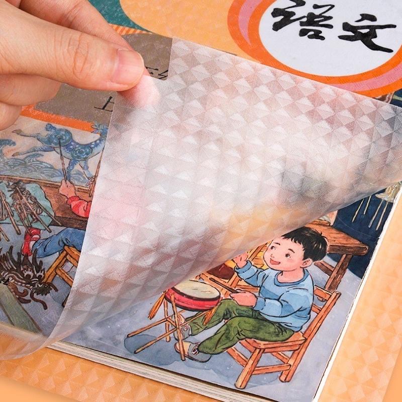 Set 10 Tờ Decal Bọc Sách Vở, Giấy Bóng Bọc Sách Vở Trong Suốt Chống Nước,Chống Rách