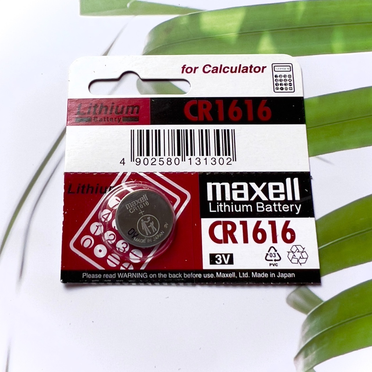 Pin CR1616 Maxell 3V (Viên Lẻ) Hàng Chính Hãng Made in Japan 1 Viên