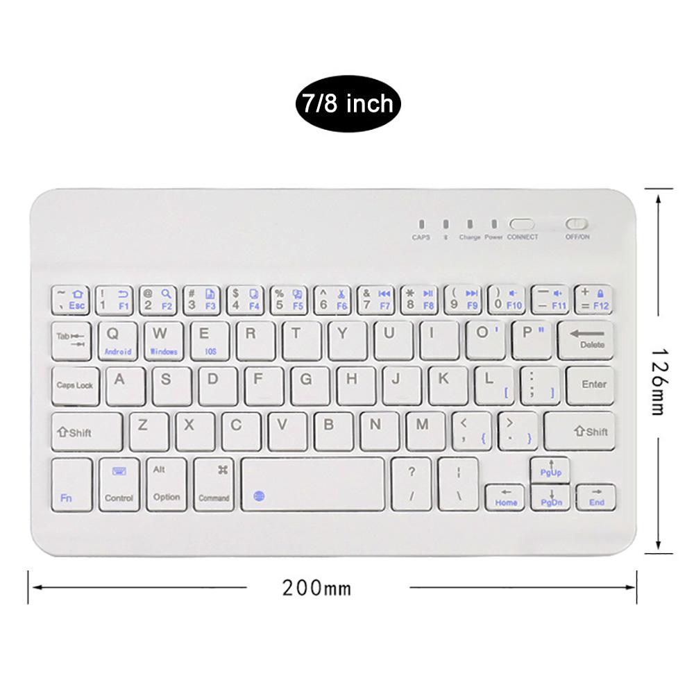 Universal Wireless Bluetooth Keyboard for Tablet PU Leather Case Stand Cover For Pad 7 8 Inch 9 10 Inch for IOS Android Windows