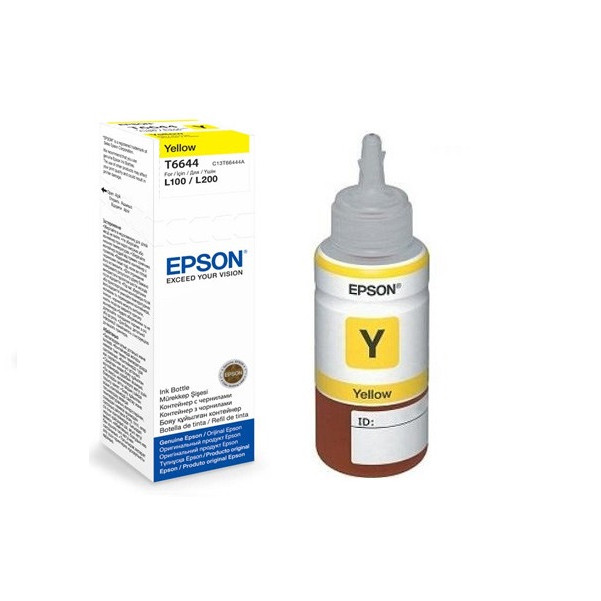 Mực in Epson T6644 Yellow Ink Bottle (C13T664400) - Hàng Chính Hãng