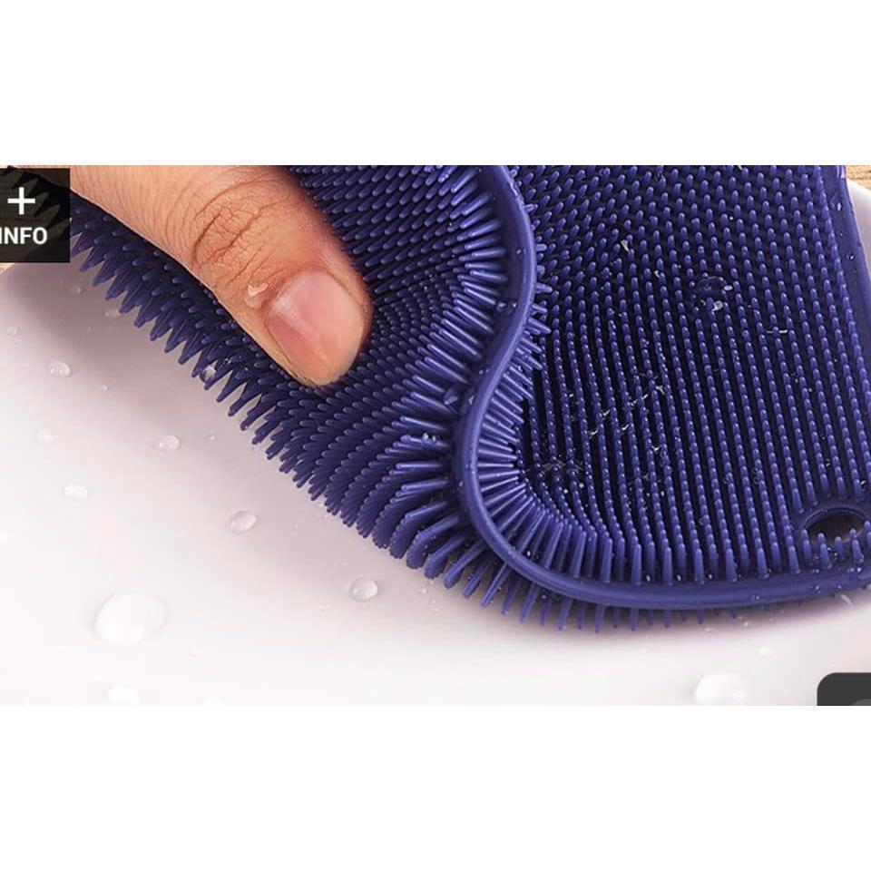 Miếng Rửa Bát Silicon Sillymann Hàn Quốc, BPA Free, Rửa Sạch, An Toàn Với Nồi Chảo Chống Dính, Nhập Đức