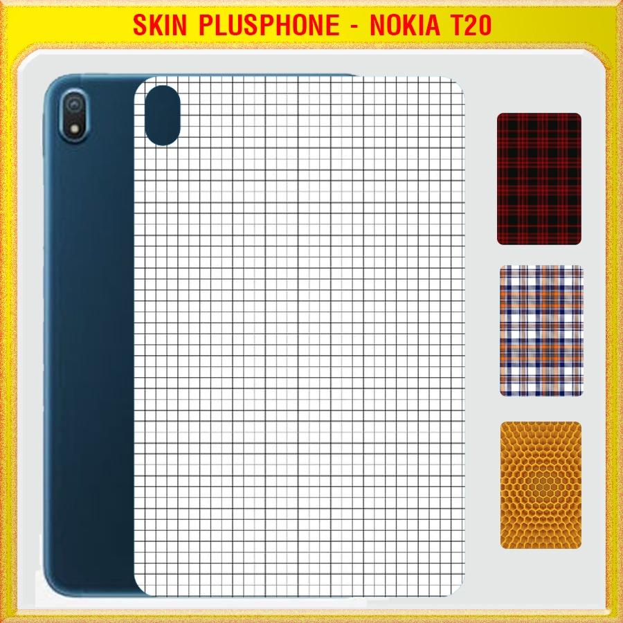 Dán Skin cho mặt sau Nokia T20 10.4 inch in hình caro