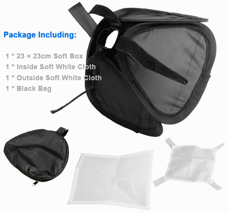 Softbox For Speedlite (23 x 23 cm) - Hàng Nhập Khẩu