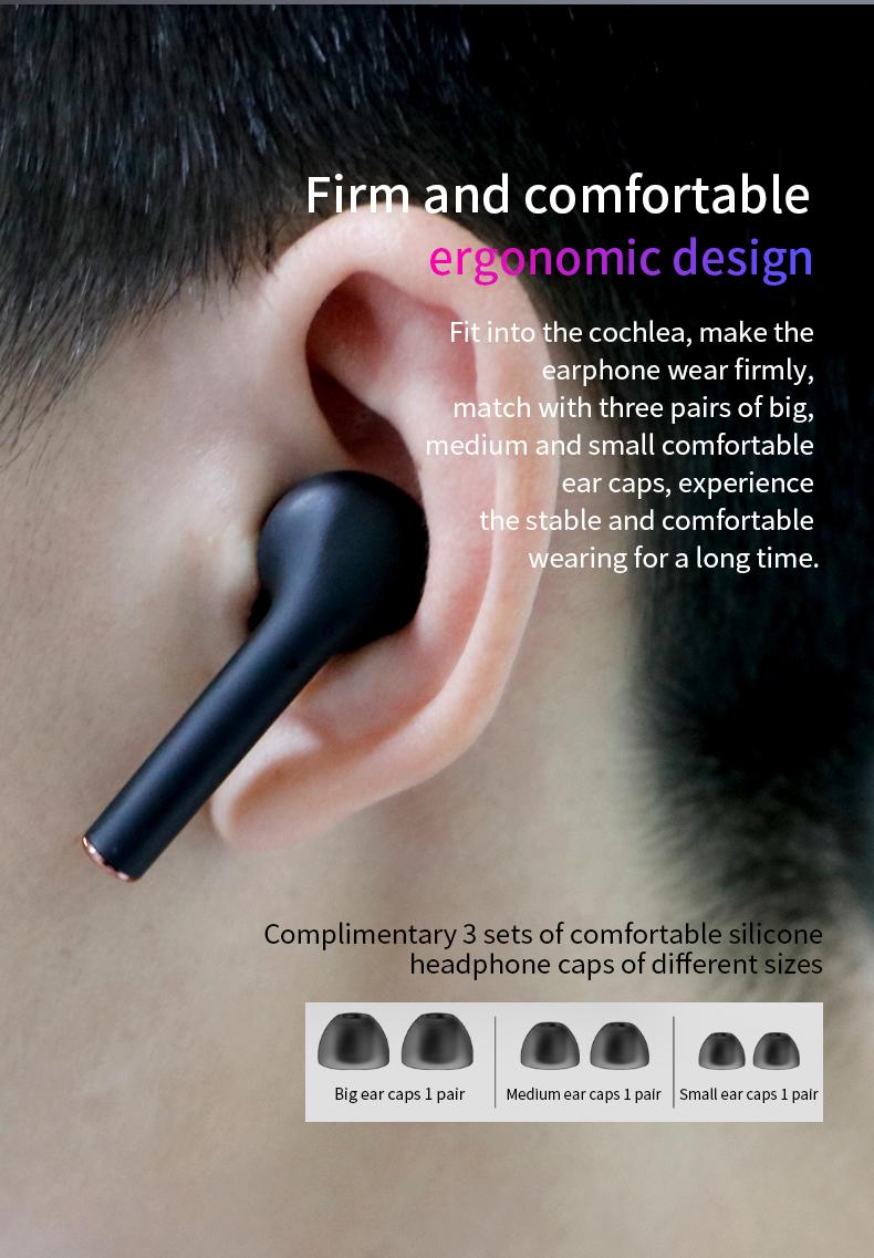 TWS Không Dây Bluetooth 5.2 Nghe Nhạc HIFI Stereo Thể Thao Tai Nghe Chơi Game Chống Nước Với Mic Dành Cho IOS Android Điện Thoại