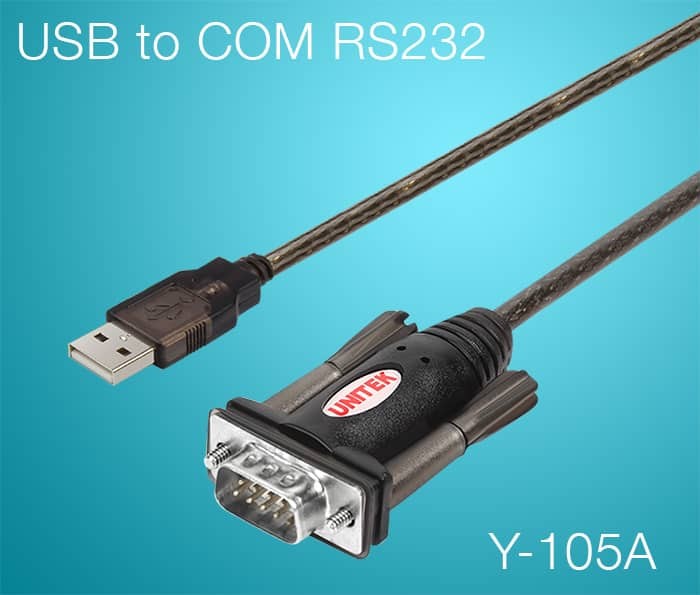 Cáp USB to Com (USB to RS232) 1.5M Unitek Y-105A