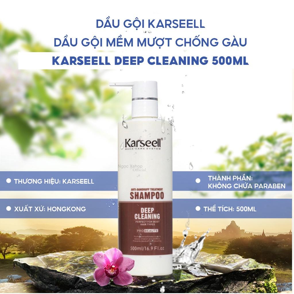 Dầu gội mềm mượt chống gàu KARSEELL Deep Cleaning 500ml