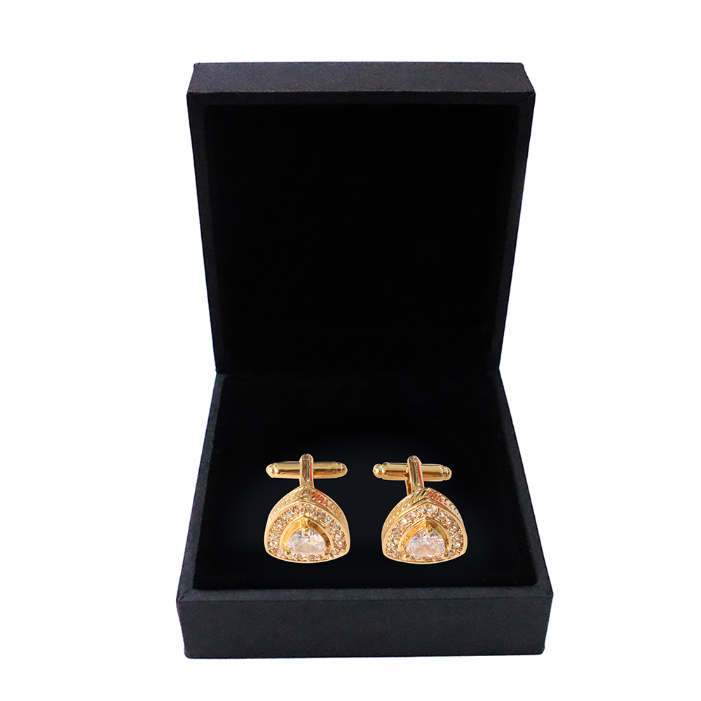 Khuy măng set, cufflinks măng set-Khuy măng set cài áo cho nam  màu vàng kim MSVK019