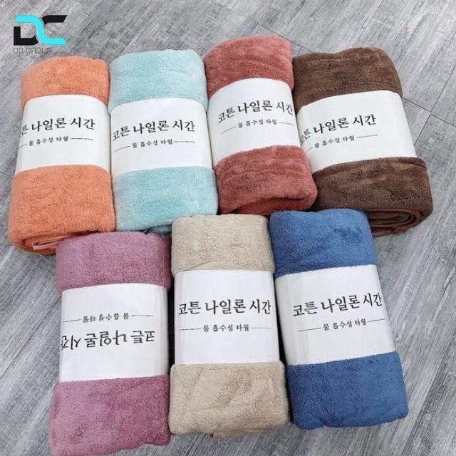 Khăn Tắm hàn quốc siêu mềm mại Khăn tắm vải cotton siêu thấm kháng khuẩn bảo vệ sức khỏe