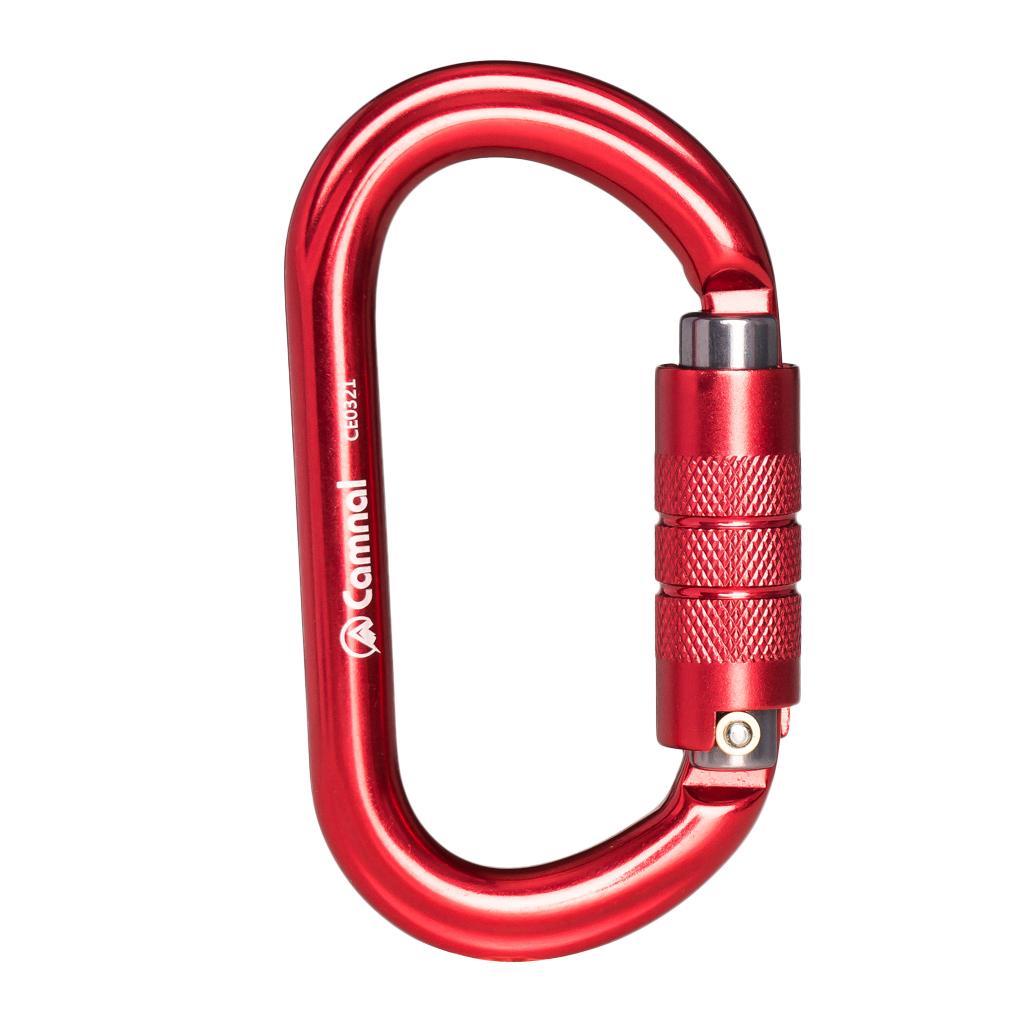 25KN Aluminum Rock Climbing Safety D Type Carabiner