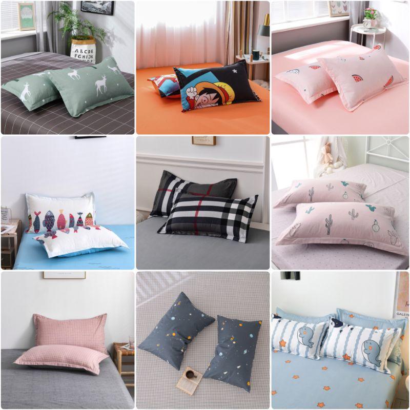 Vỏ gối nằm Cotton Poly vỏ gối đẹp, dễ thương, hàng không kèm ruột, kích thước 45cmx65cm