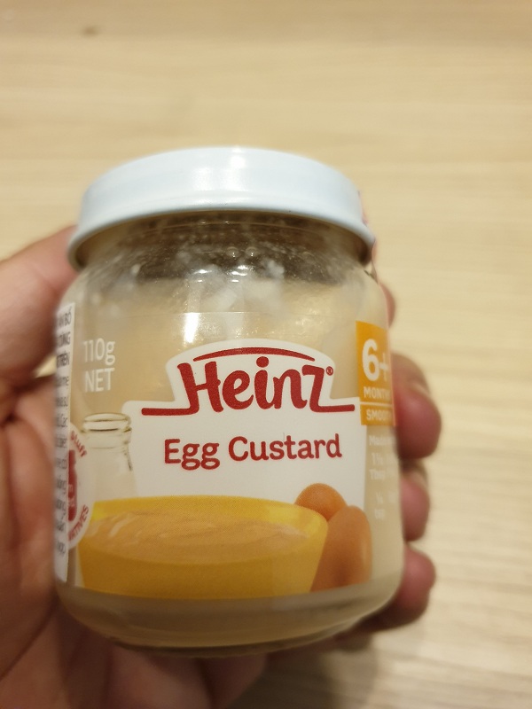 Dinh dưỡng đóng lọ Custard trứng cho trẻ từ 6 tháng tuổi trở lên - Heinz Egg Custard