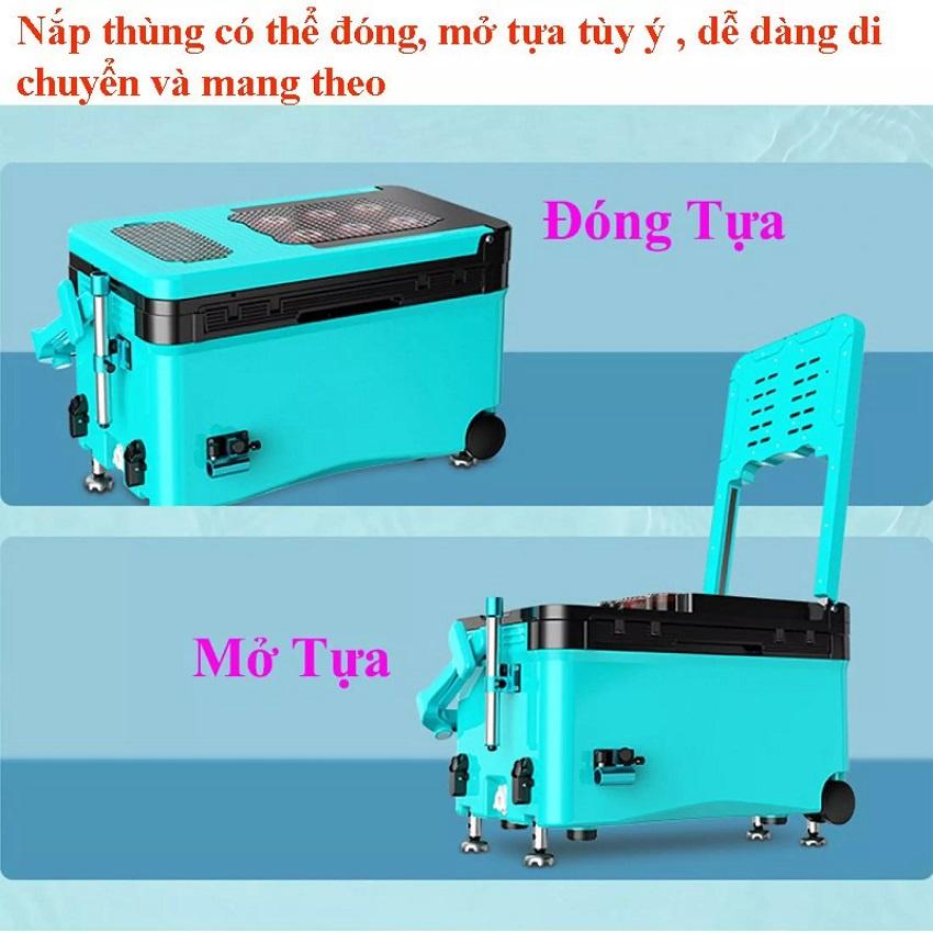 Thùng Câu Đài BENNUO S5 SANAMI FISHING STORE - Thể Tích 38L Thiết Kế Bánh Xe Di Chuyển Tiện Lợi,Giữ Nhiệt Cực Tốt