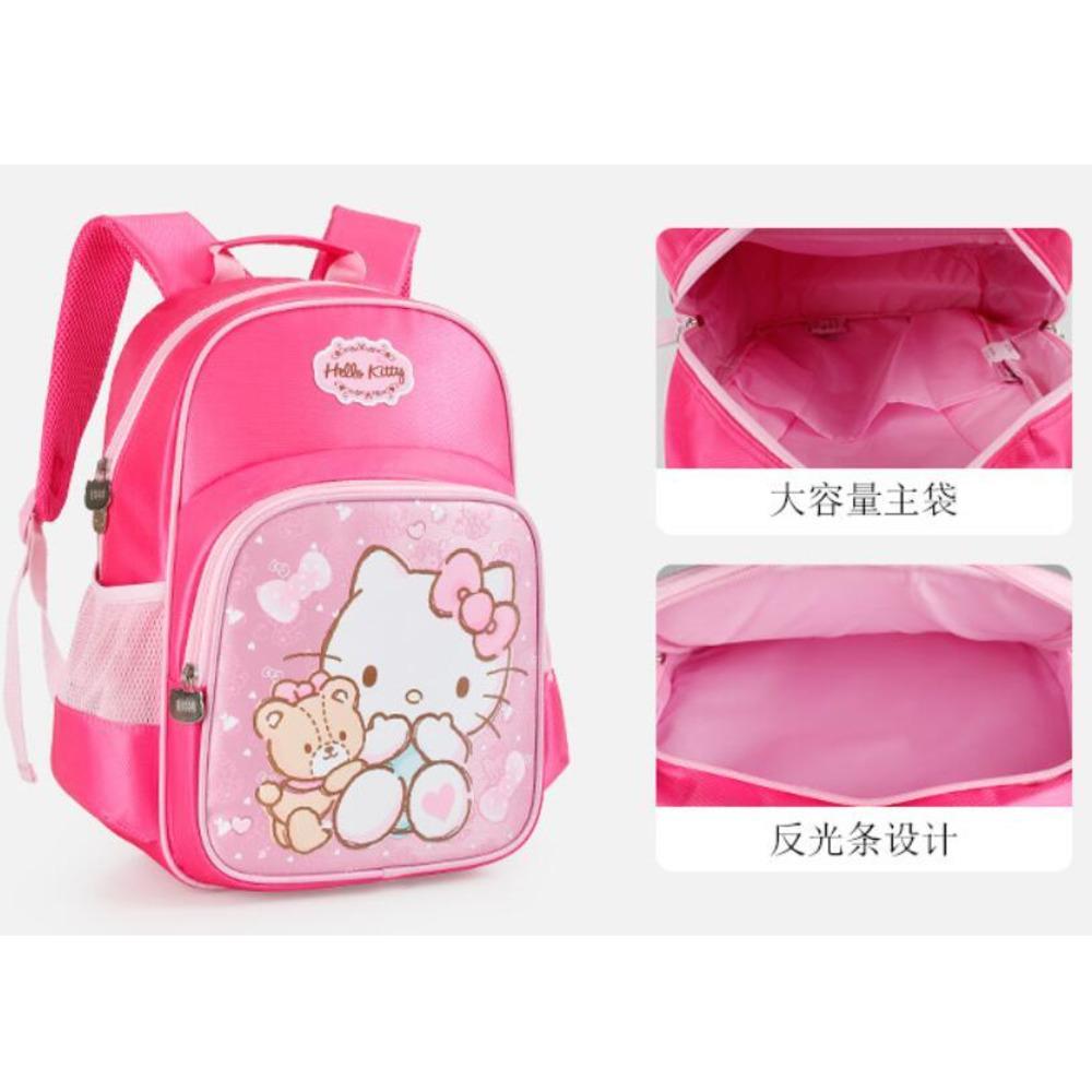 2021 Mới Thời Trang Trẻ Em Học Hello Kitty Bacpack Kid Mẫu Giáo Mùa Xuân, Mùa Thu Họa Tiết Mèo Ba Lô Học Sinh Bé Gái Tặng