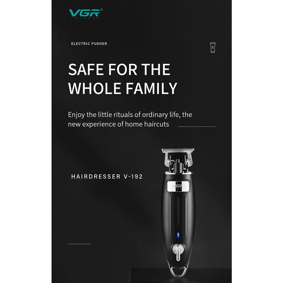 VGR Electric Shaver Hair Clipper Oil Head Rechargeable Hair Clipper Bald Hair Clipper V-192