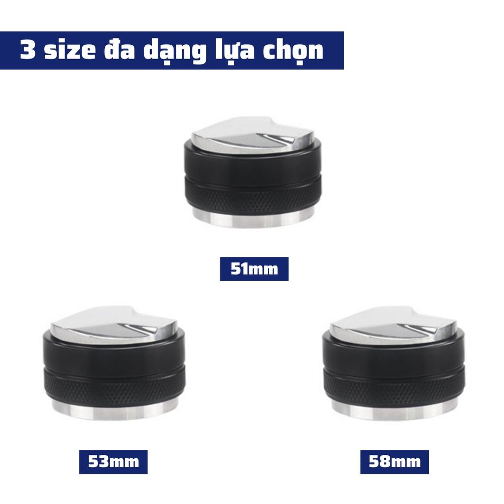 OCD Tamper 51mm tay nén dụng cụ nén cà phê 3 lưỡi pha Espresso cafe Arabica Inox cao cấp đường kính 51-53-58mm