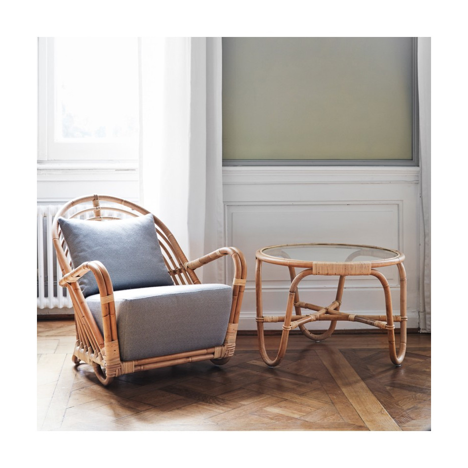Ghế Mây Thư Giãn Hình Ốc Sên - Rattan Charlottenborg Chair - CH0004.