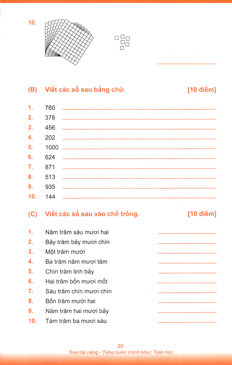 Toán Tài Năng 1A Toán lớp 1