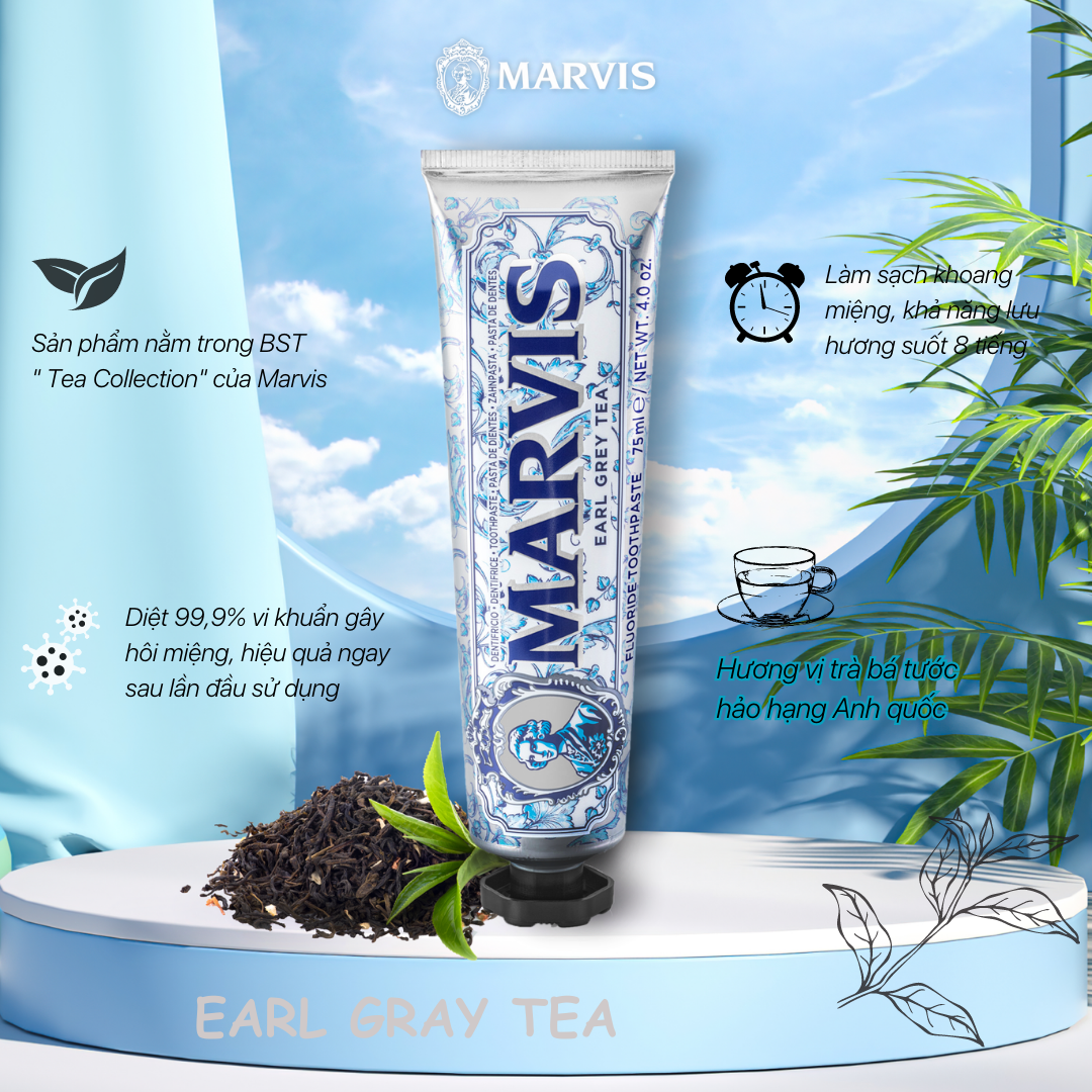 Kem đánh răng Marvis Toothpaste 85ml-75ml nhiều mùi hương