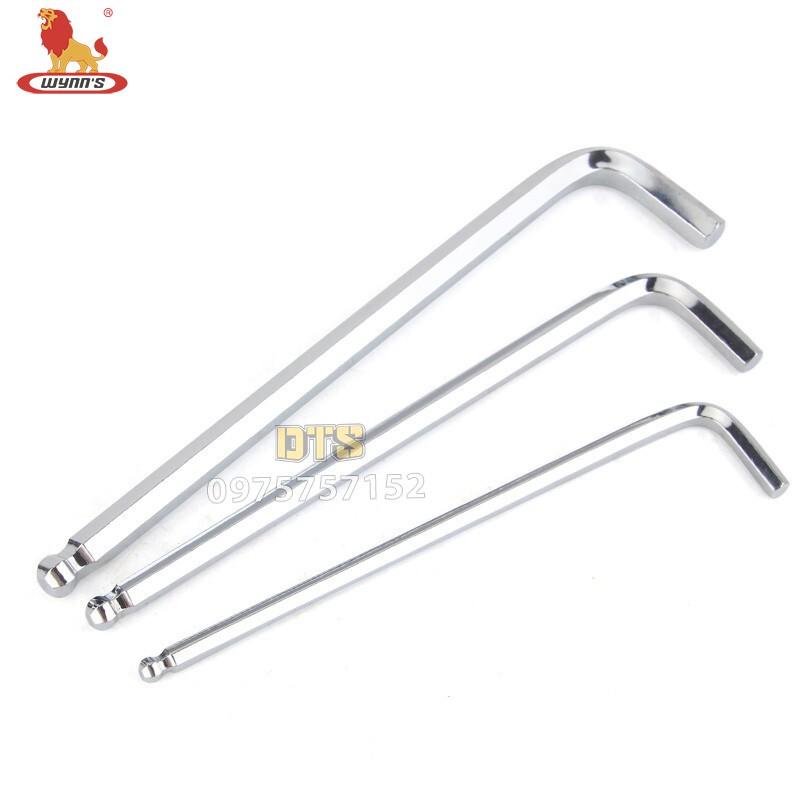 Bộ 9 lục giác đầu bằng, lục giác đầu bi dài đa năng WYNN'S 1.5-10mm, bộ lục giác thép CR-V siêu cứng sửa chữa mở ốc vít