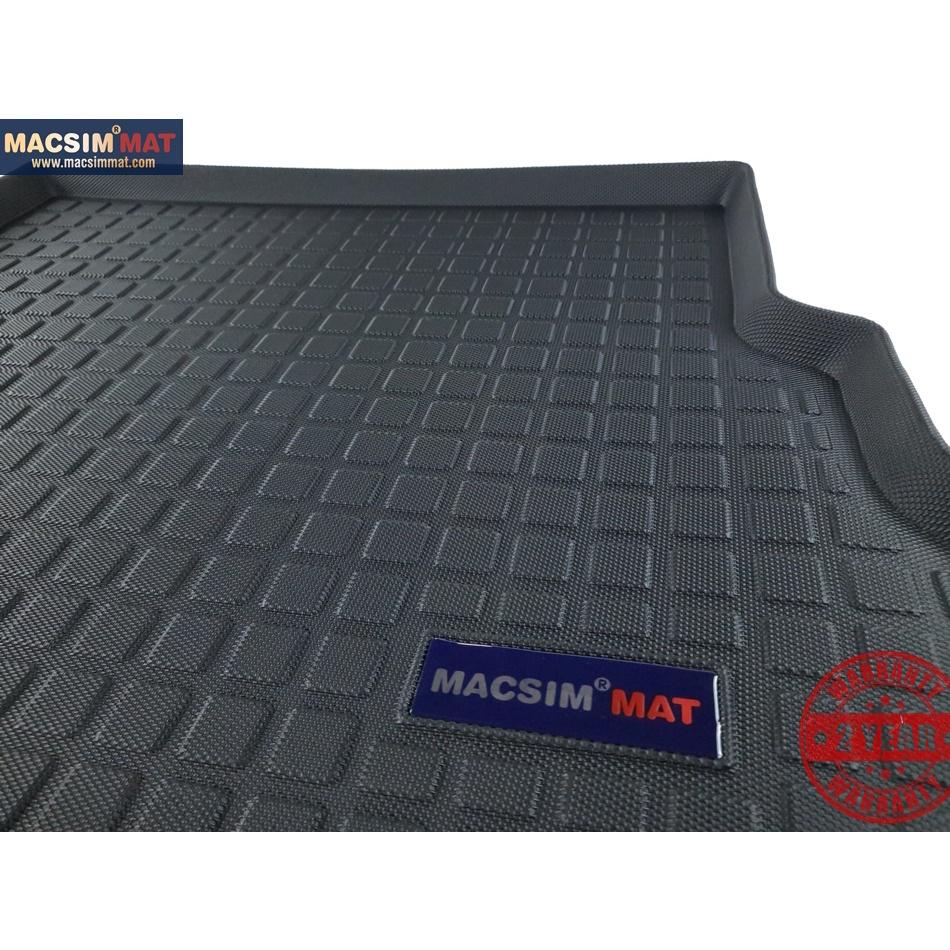 Thảm lót cốp xe ô tô Mercedes GLK 2012-2015 nhãn hiệu Macsim chất liệu TPV cao cấp màu đen