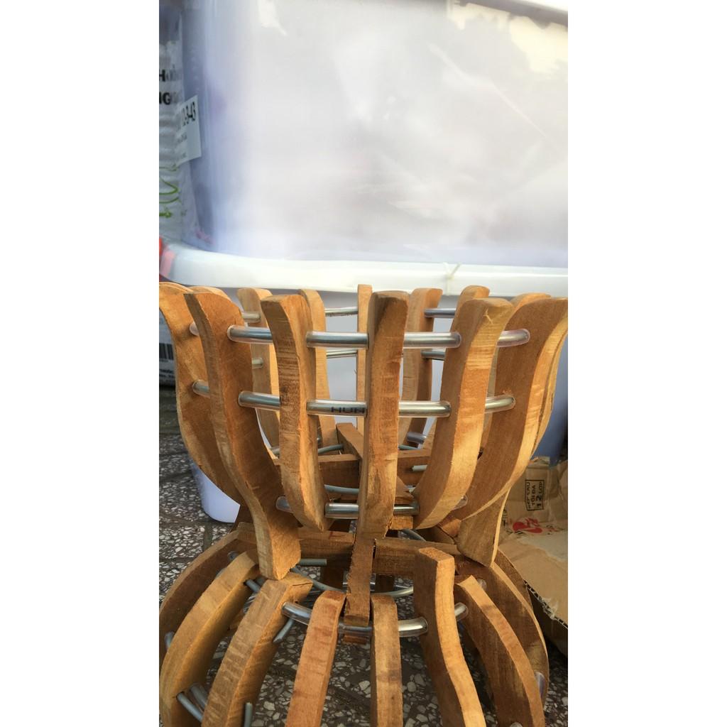 Chậu gỗ nghiến 20 cm 01 cái