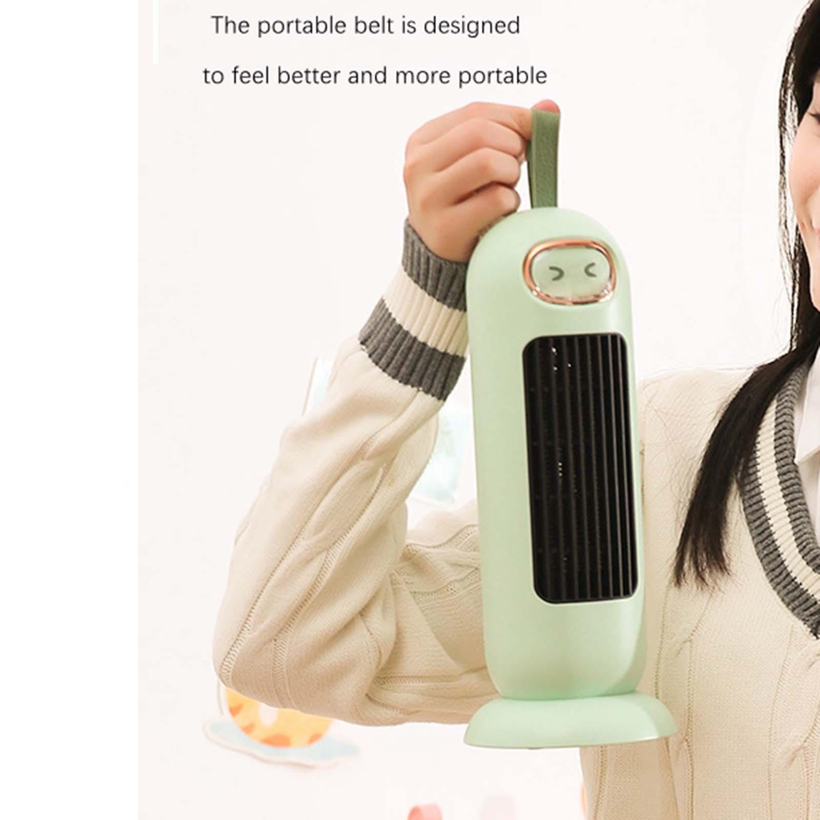 Portable Electric Heater with Nightlight for Bathroom Household Office