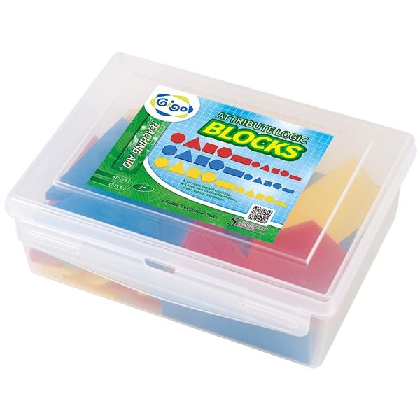 Đồ Chơi Hình Học Nhựa Attribute Logic Blocks - Gigo Toys #1027R (65 Chi Tiết)