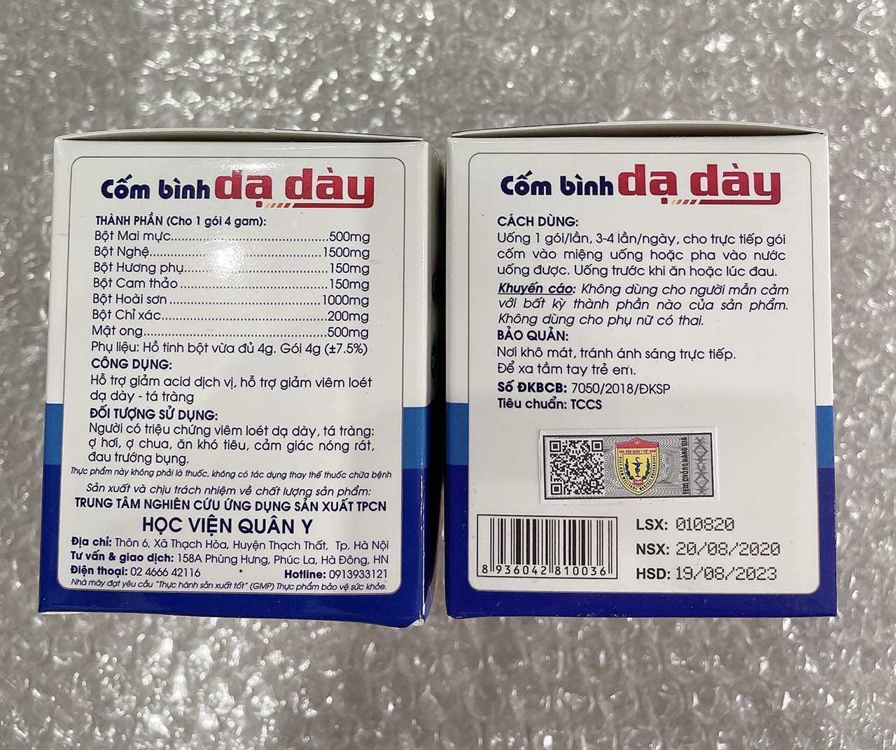 Cốm bình dạ dày Học viện quân y hộp 20 gói