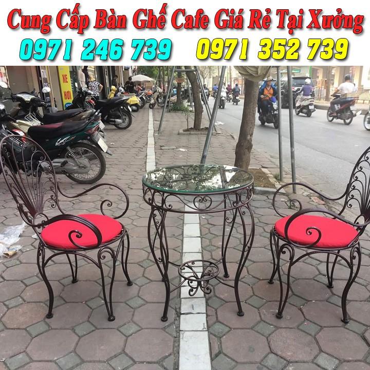 Bàn ghế sắt cafe ngoài trời cao cấp