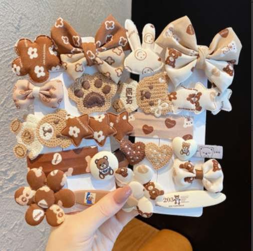 Set 9 Kẹp Tóc Gấu Bear