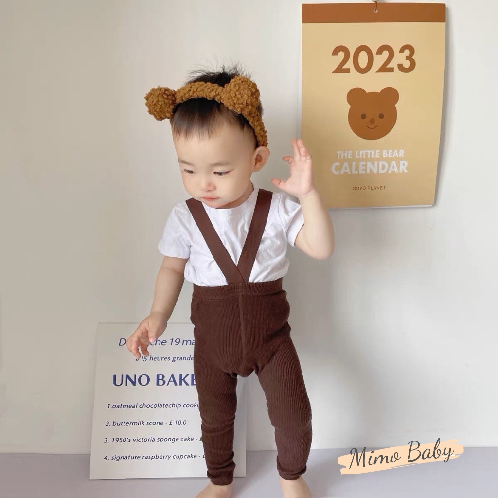 Quần tất yếm dệt kim phiên bản không bàn style Hàn Quốc cho bé QA105 Mimo Baby