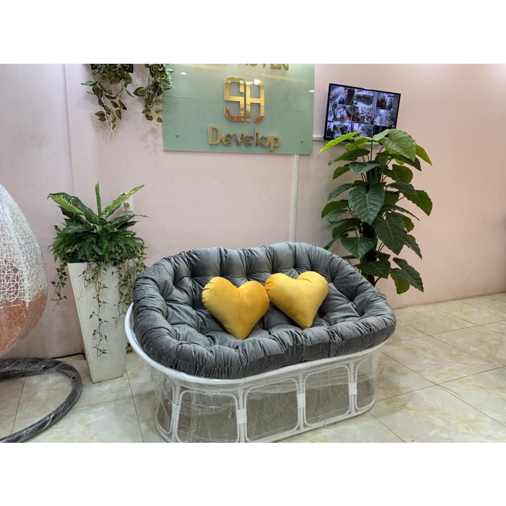 Ghế thư giãn Papasan đôi