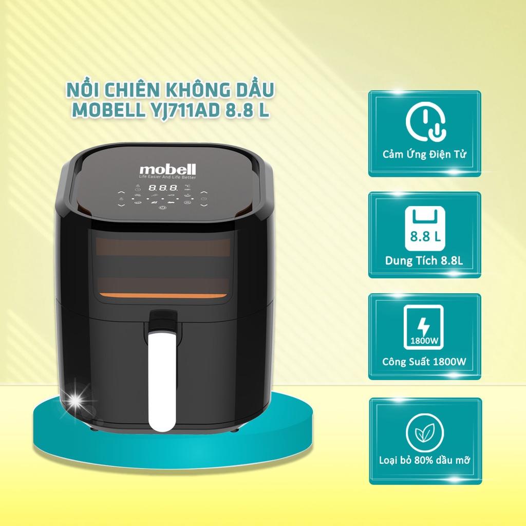 Nồi Chiên Không Dầu Công Suất 1800W - 8 Chế Độ Nấu - Màn Hình Điều Khiển Điện Tử - Dung Tích Lớn 8.8L- Hàng Chính Hãng BH 12T