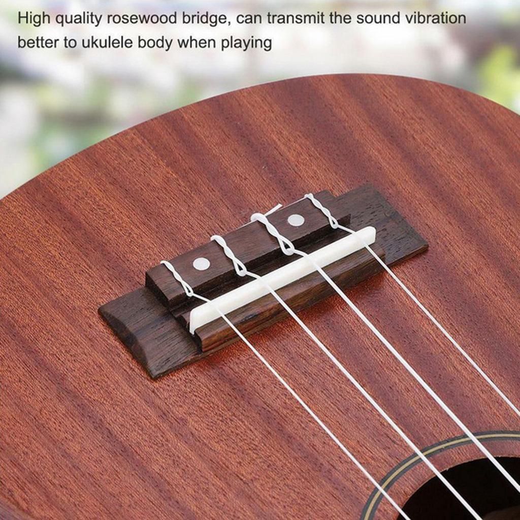 Ukulele Rosewood Bridge & Nut and Saddle Slotted for Guitar Ukulele