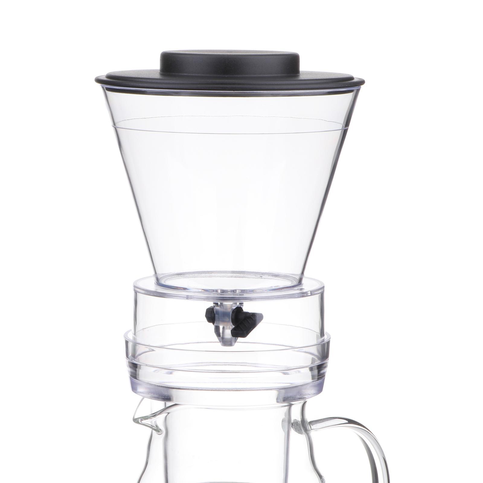 Ice Drip Coffee Dripper Pot w/ Filter & Handle Coffee Kettle Home