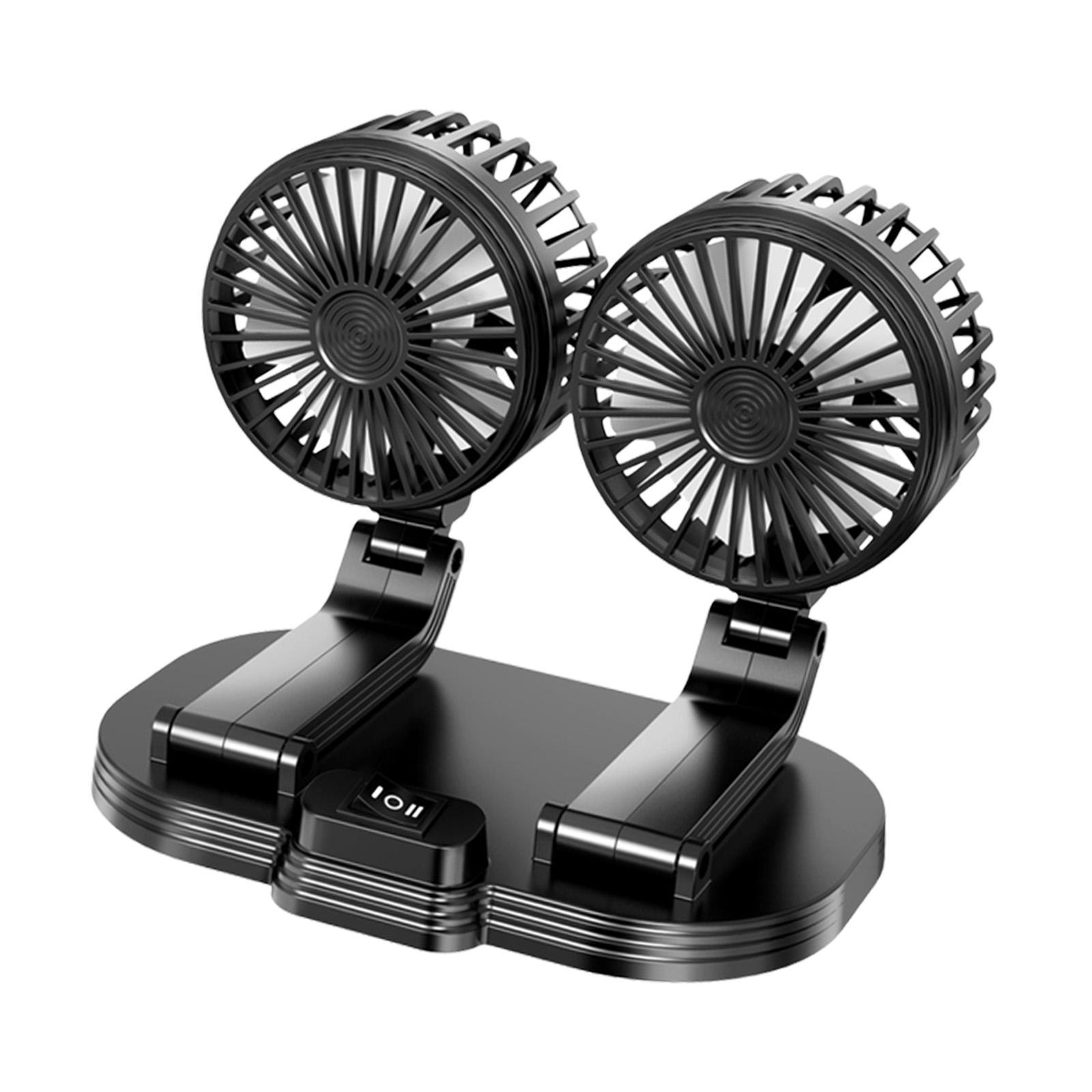 Car Fan Strong Wind Desk Fan Keep Air in and Cool Adjustable Multifunction Air Circulation Fan Auto Cooling Fan for Summer