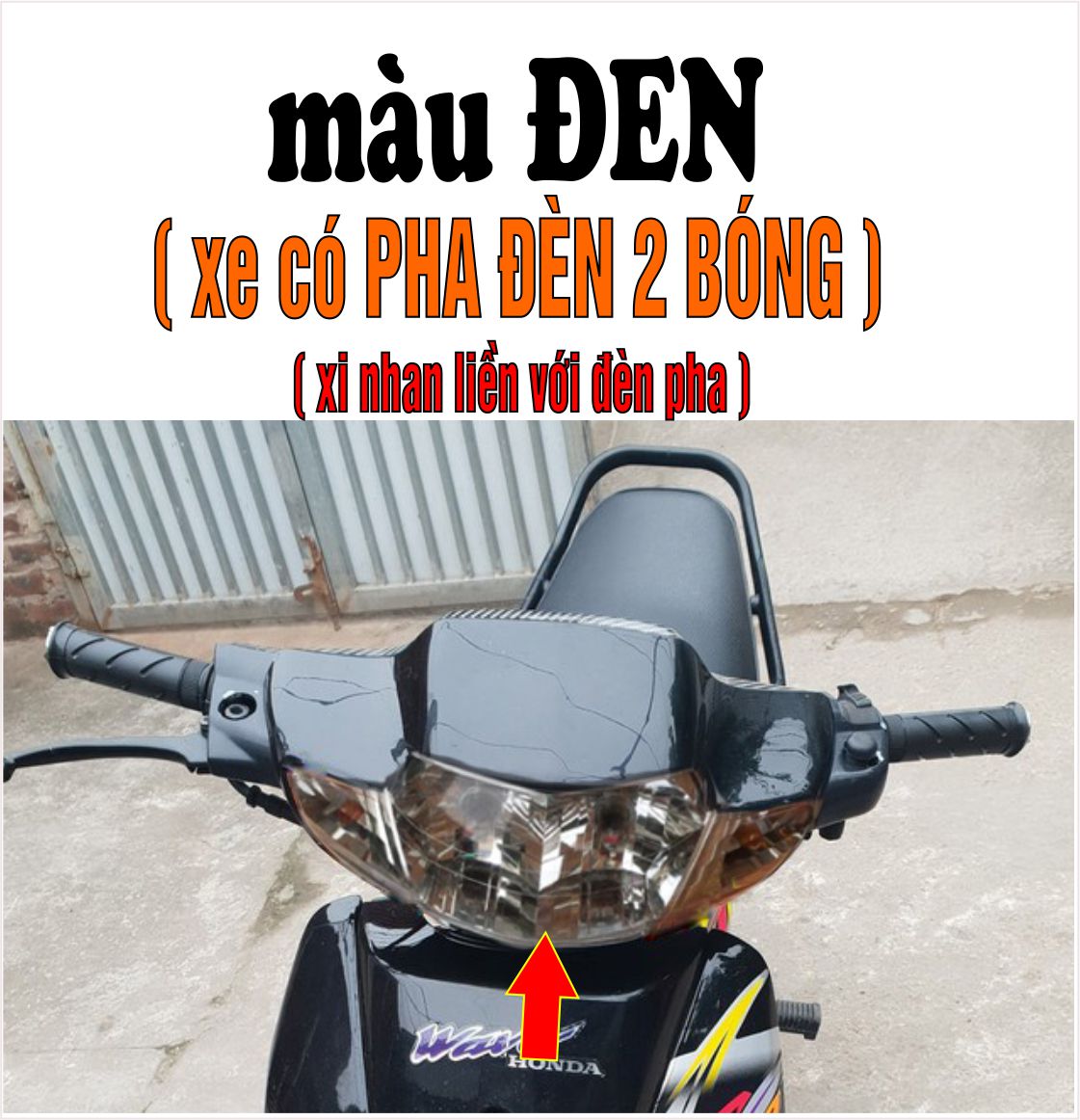 Bộ vỏ nhựa Màu ĐEN cho xe Wave 110 - Wave Thái - Wave Zx đời 1997 đến 2006 -TKB-535