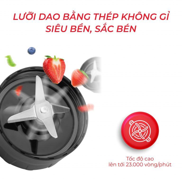 Máy xay sinh tố Rapido RB-300M - hàng chính hãng