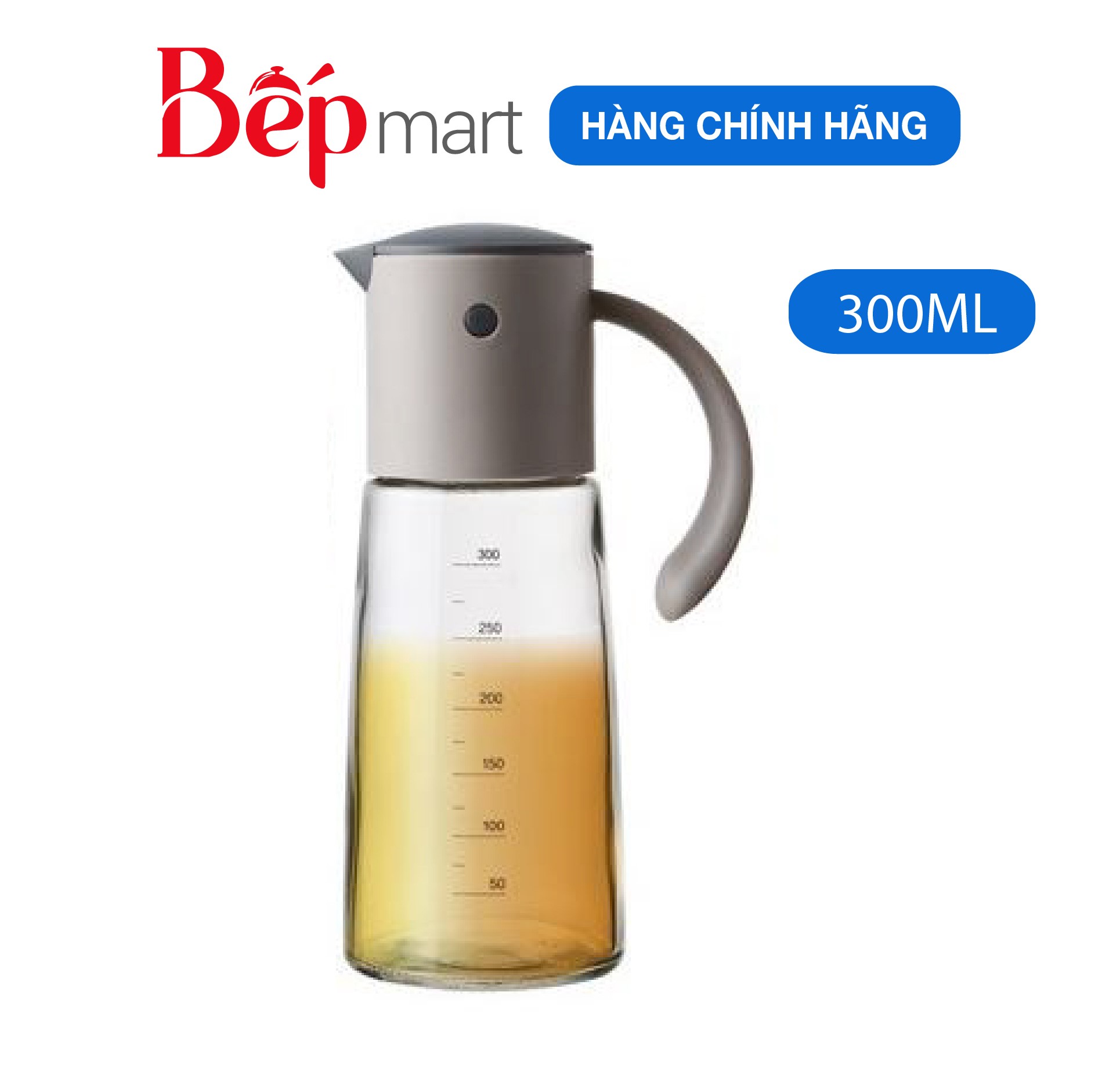 Bình đựng dầu LocknLock Oil Bottle LLG706 dung tích 300ml, nắp mở tự động khi rót - Hàng chính hãng