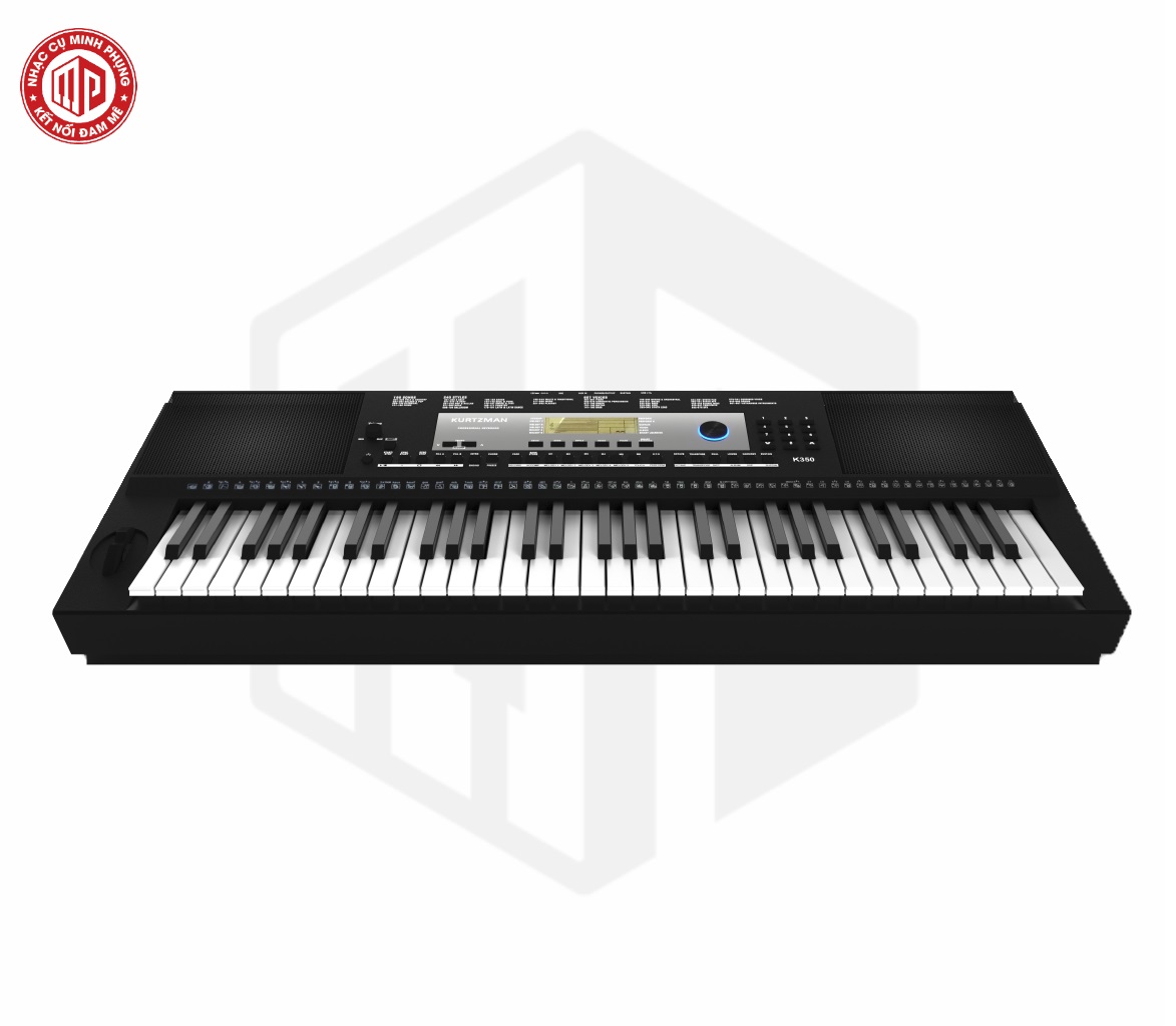 Đàn Organ điện tử/ Portable Keyboard - Kzm Kurtzman K350 - Best keyboard for Minishow - Màu đen (BL) - Hàng chính hãng