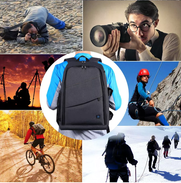 Balo Du Lịch Thể Thao Chuyên Đựng Máy Ảnh, Lens Laptop Chống Sốc Chống Thời Trang , Tiện Lợi