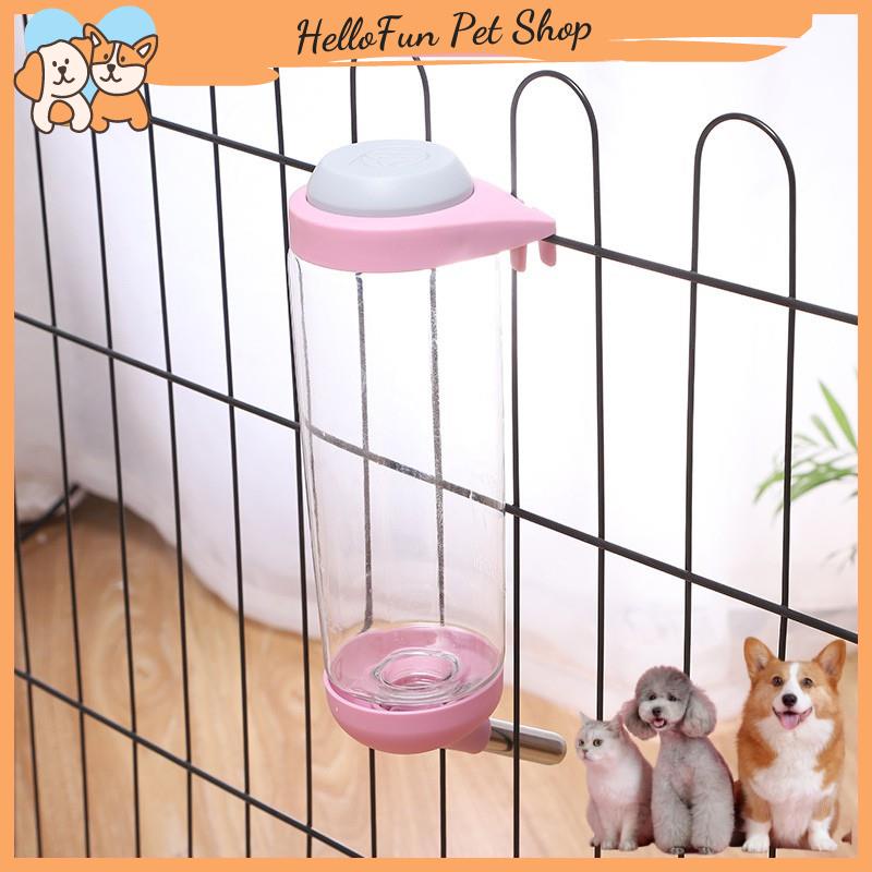 Bình nước tự động gắn chuồng cho thú cưng 500ml