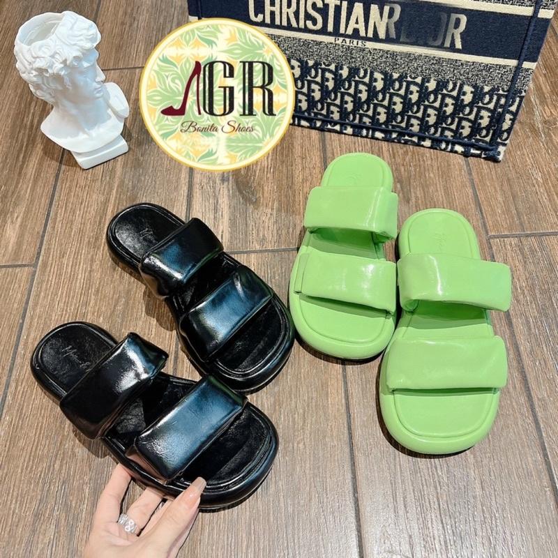 Dép xuồng 2 quai phồng 2 lớp siêu xinh cao 2cm