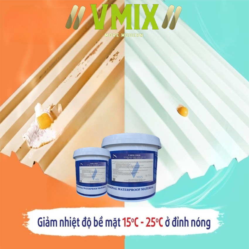 Sơn chống nóng ,chống thấm cho mái tôn tường ngoài nhà ,bồn nước mái .dễ đàng thi công bằng tay hoặc máy ,tăng độ bền cho tôn lên đến 10 năm.